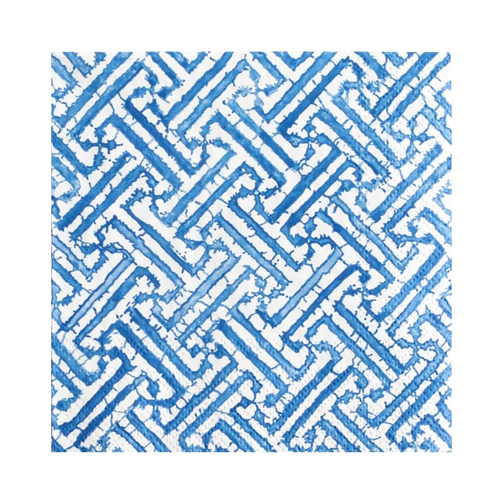 Napkin Luncheon - Fretwork Blue