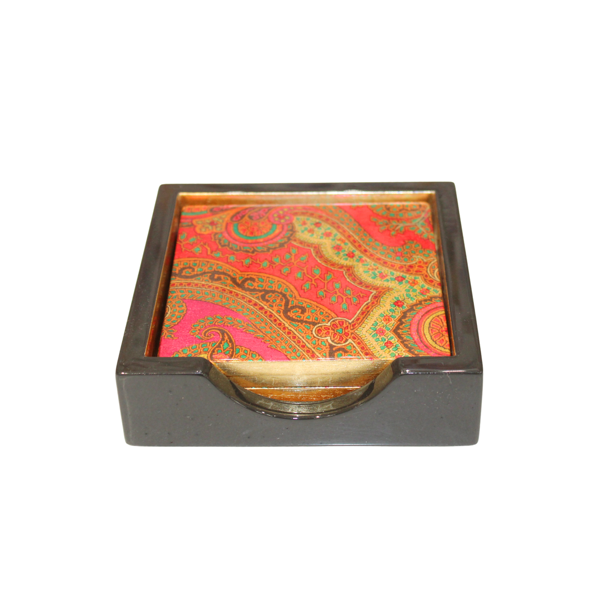 Lacquer Coasters Jaipur Fuchsia Set of 4