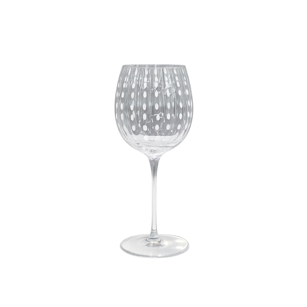 White Dots Wine Goblet