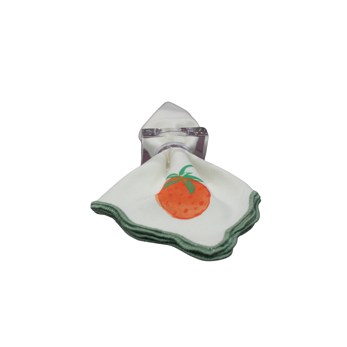 Terrazzo Cloth Napkins w/Scallop Edge