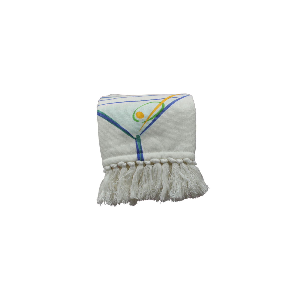 Terrazzo Bar Towel w/Fringed Edge