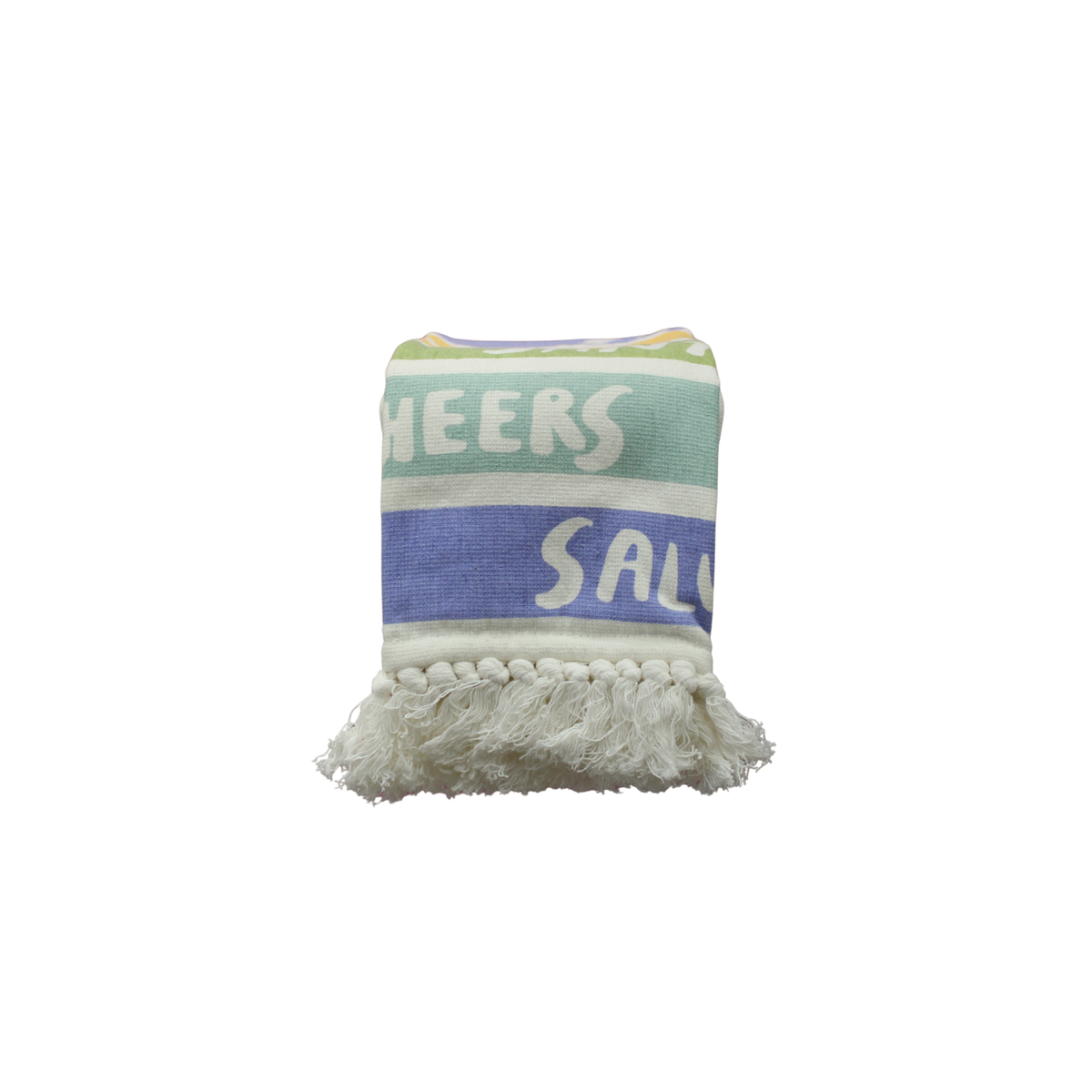 Terrazzo Bar Towel w/Fringed Edge