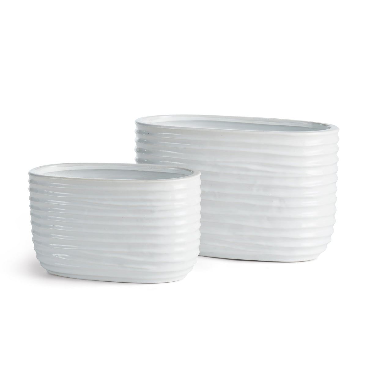 Adina Oval Cache Pots Set of 2