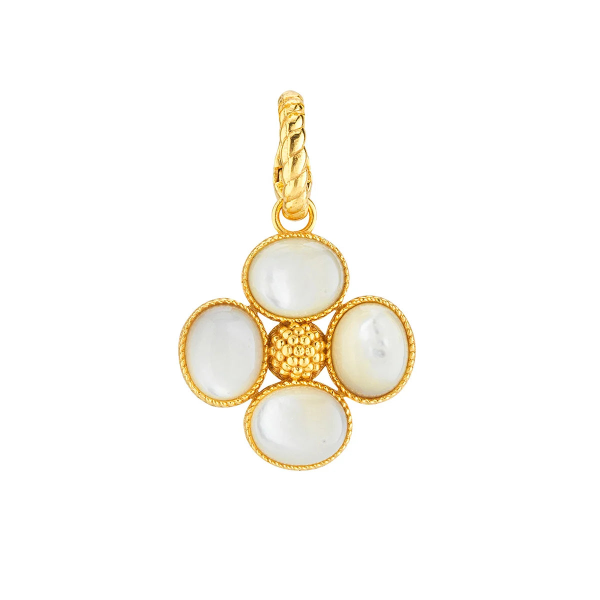 Berry Clover Double Sided Charm/Pendant Mother of Pearl