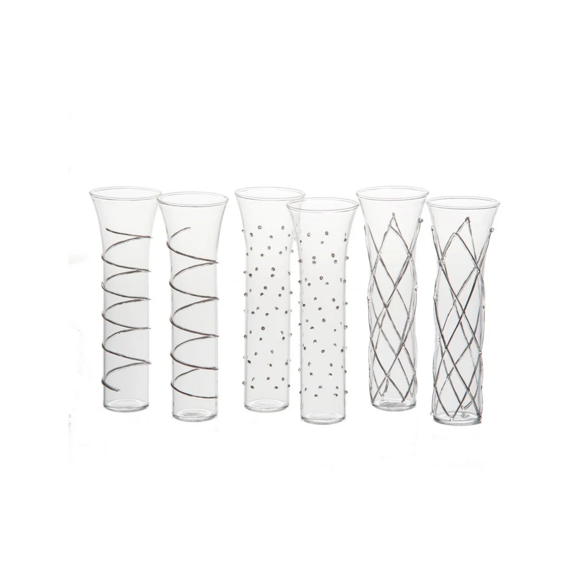 Champagne Silver Stemless S/6