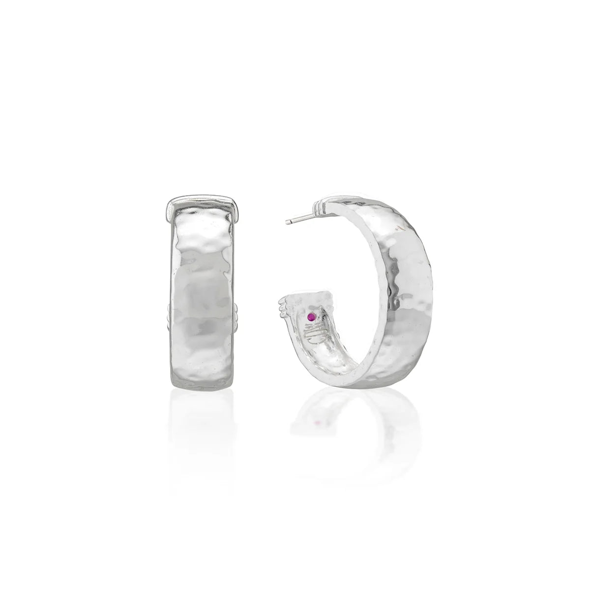 Cleopatra Classic Small Loop Earrings Silver