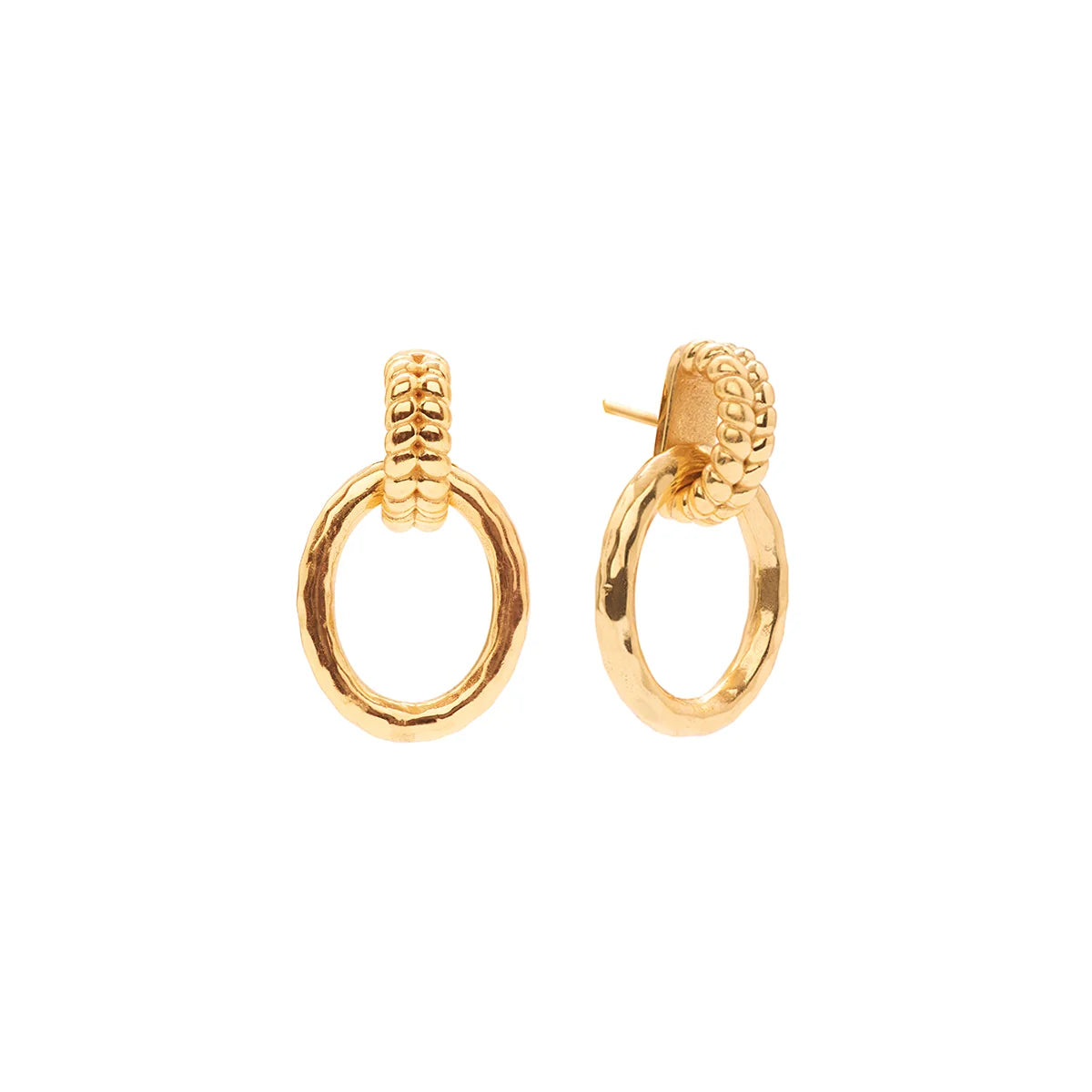 Cleopatra Regal Link Earrings Gold