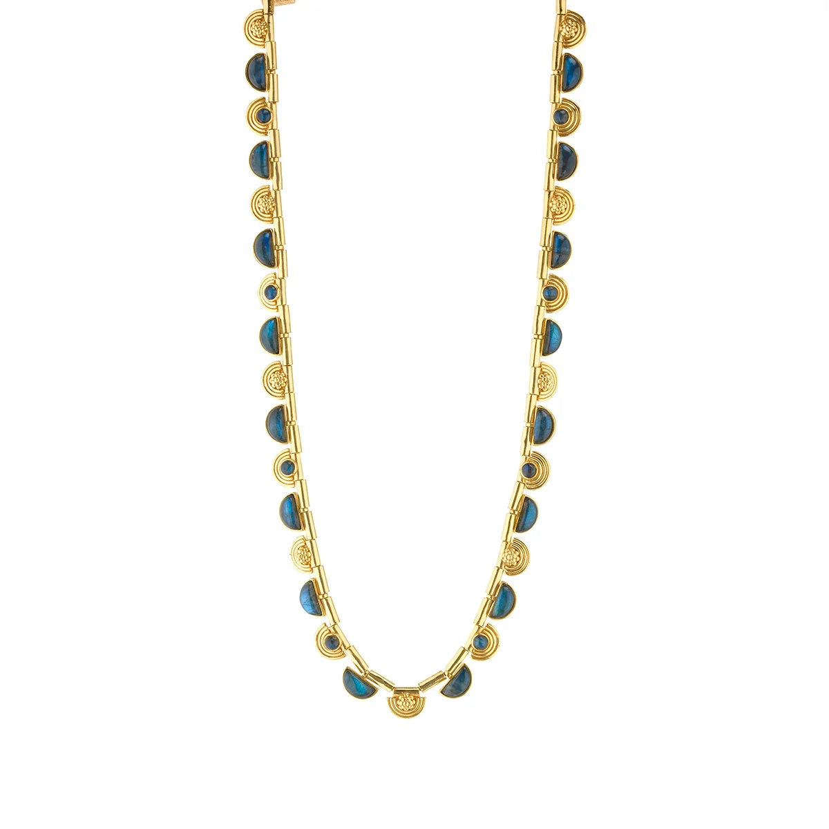 Cleopatra Reviere Necklace 17"+2" Blue Labrador