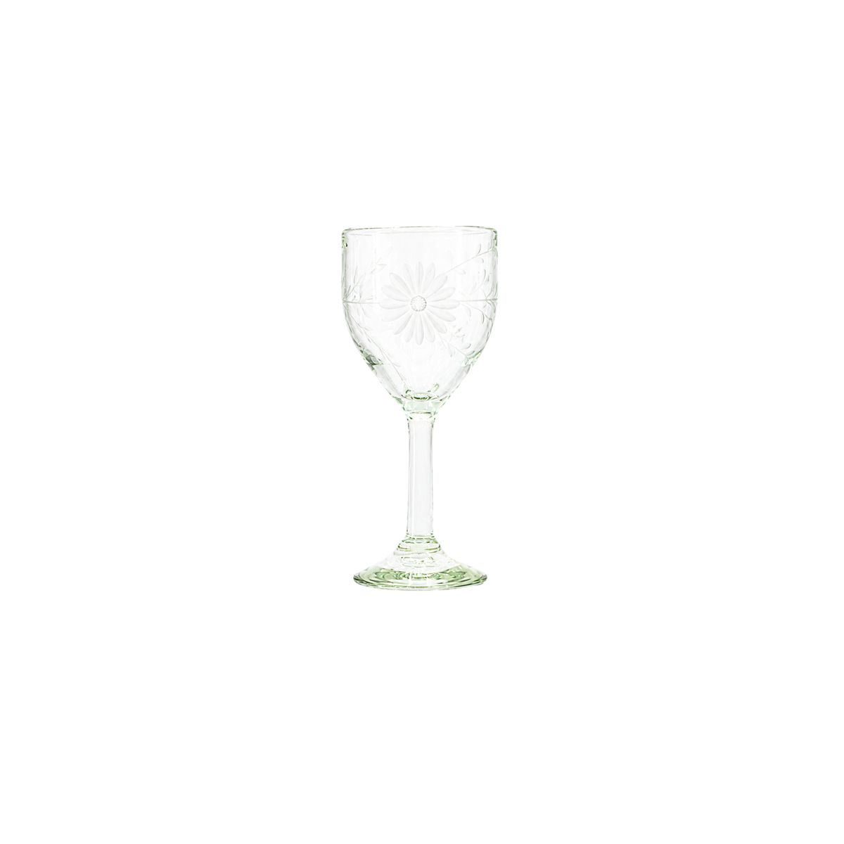 Engraved Wine Glass Clear