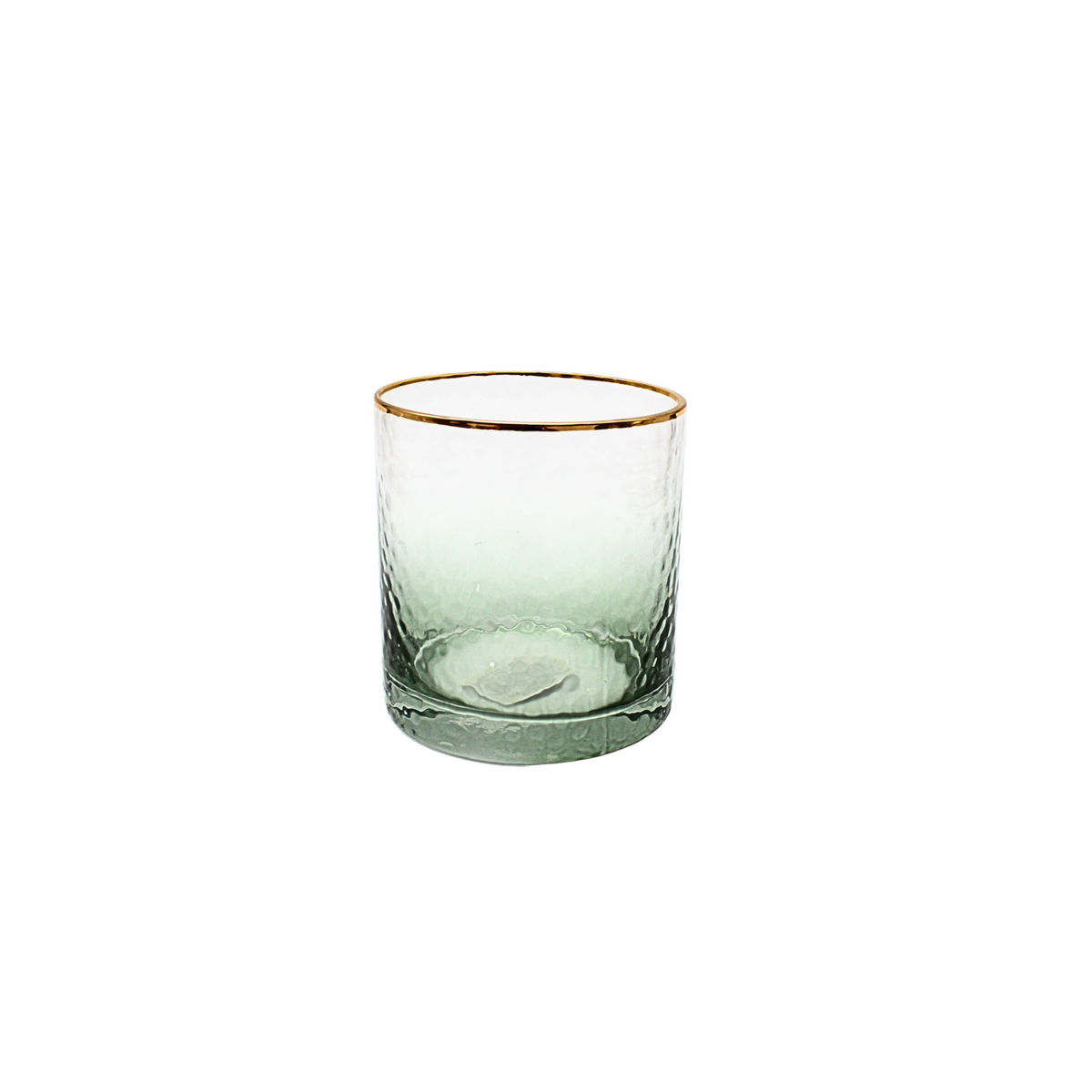 Giselle Green Rocks Bar Glass