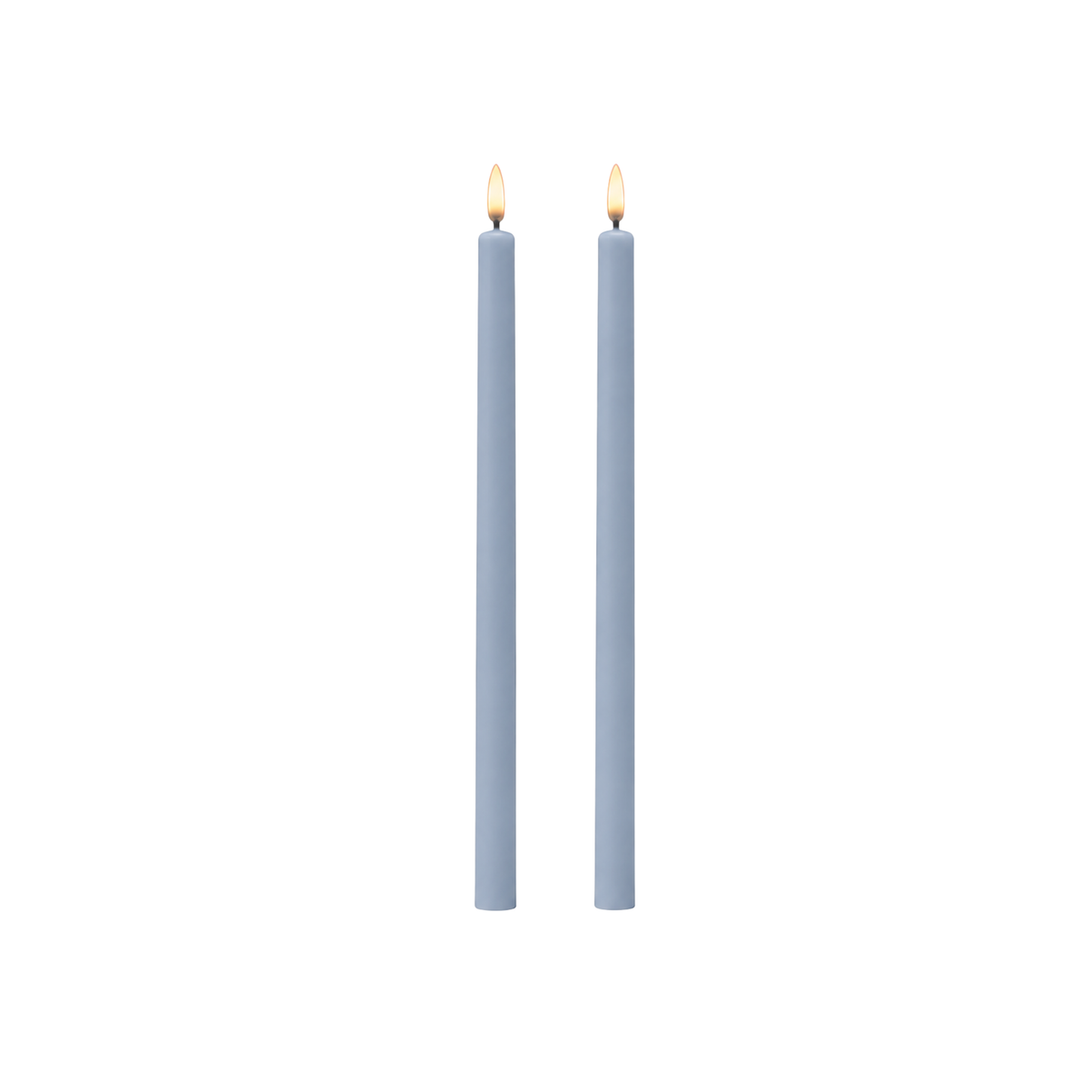 LED Taper Candle, Hazy Blue