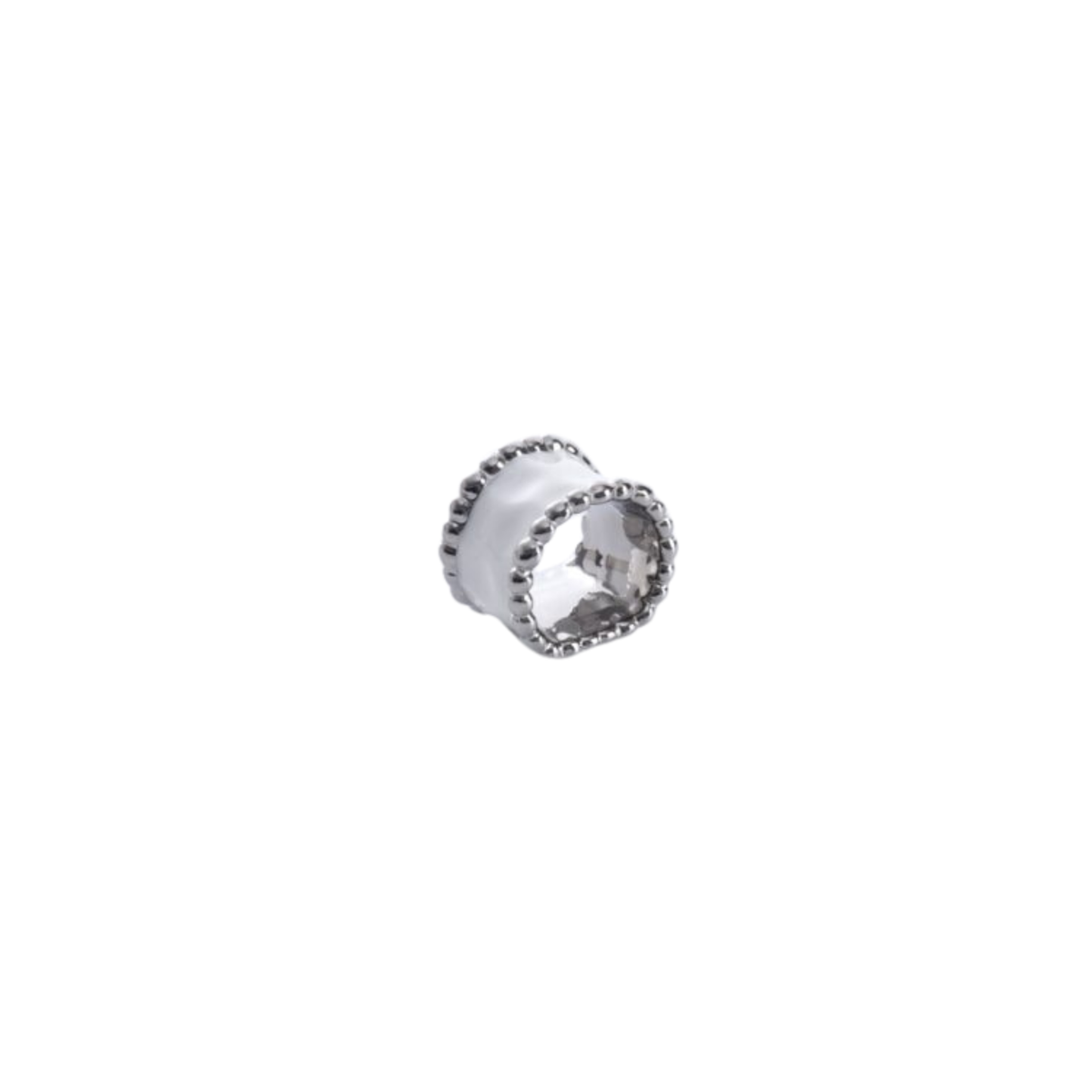 Napkin Rings W/Silver Set of 4
