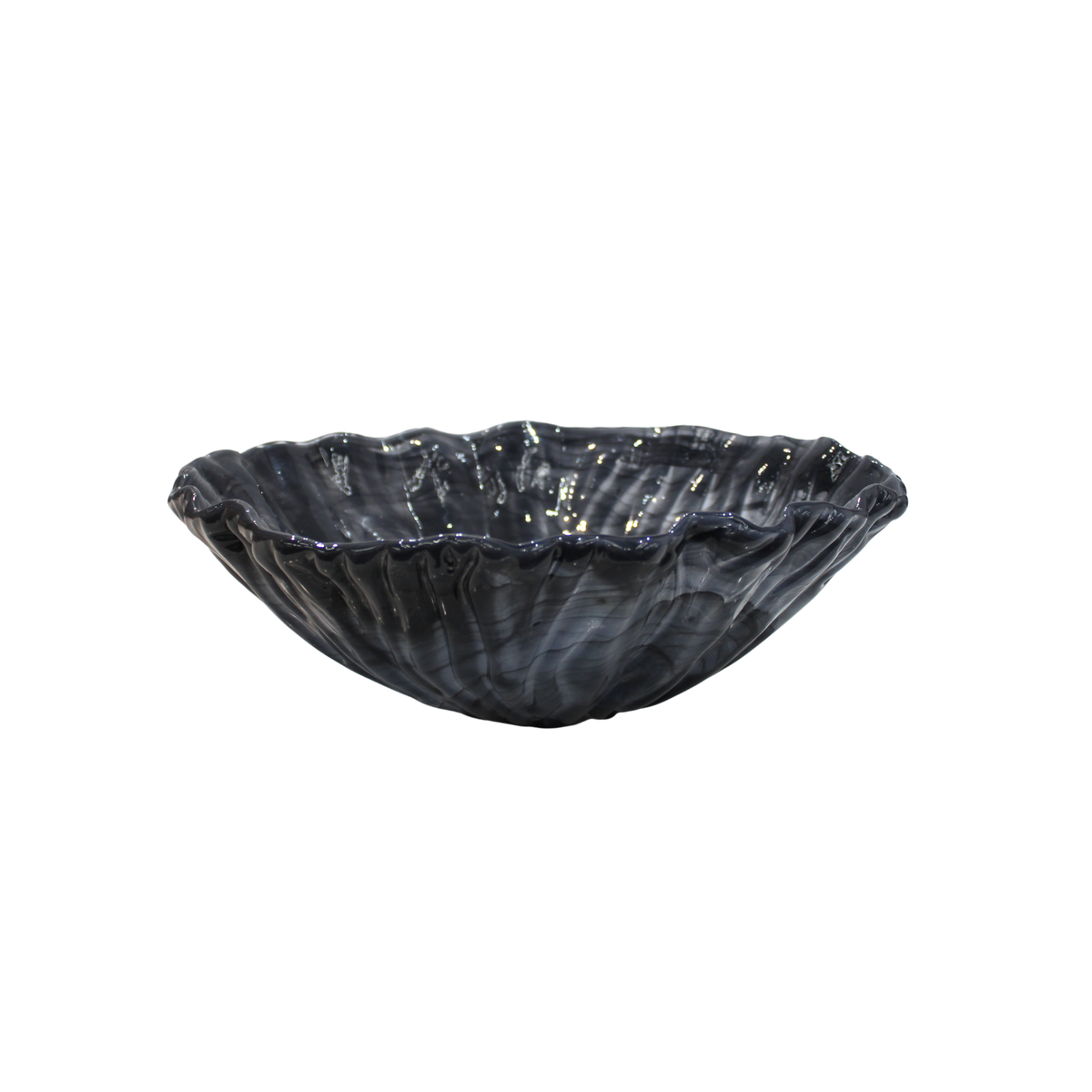 Onda Glass Gray Med Bowl
