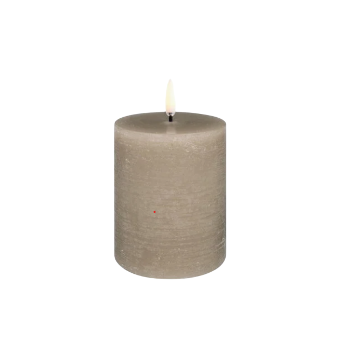 Outdoor LED Pillar Candle, Sandstone,3X3"