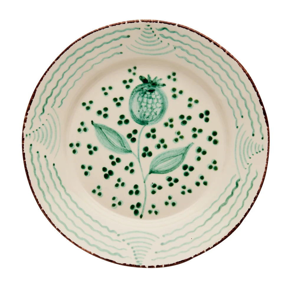 Plate Dinner Green Pomegranate