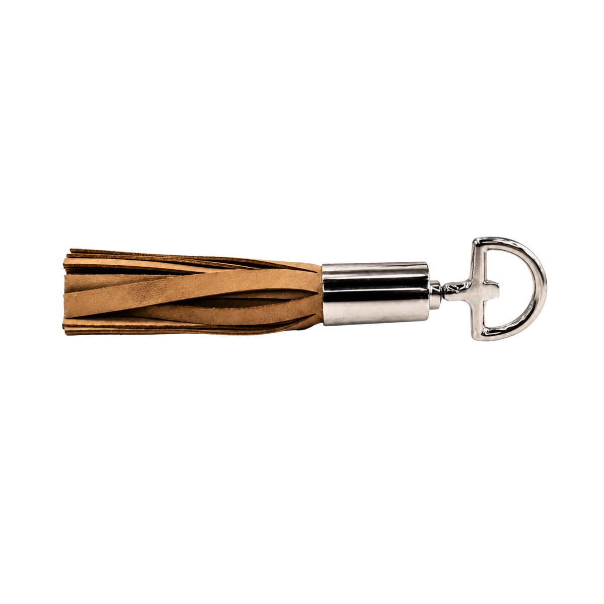 Royal Leather Tassel Bottle Opener-Tan Nickel