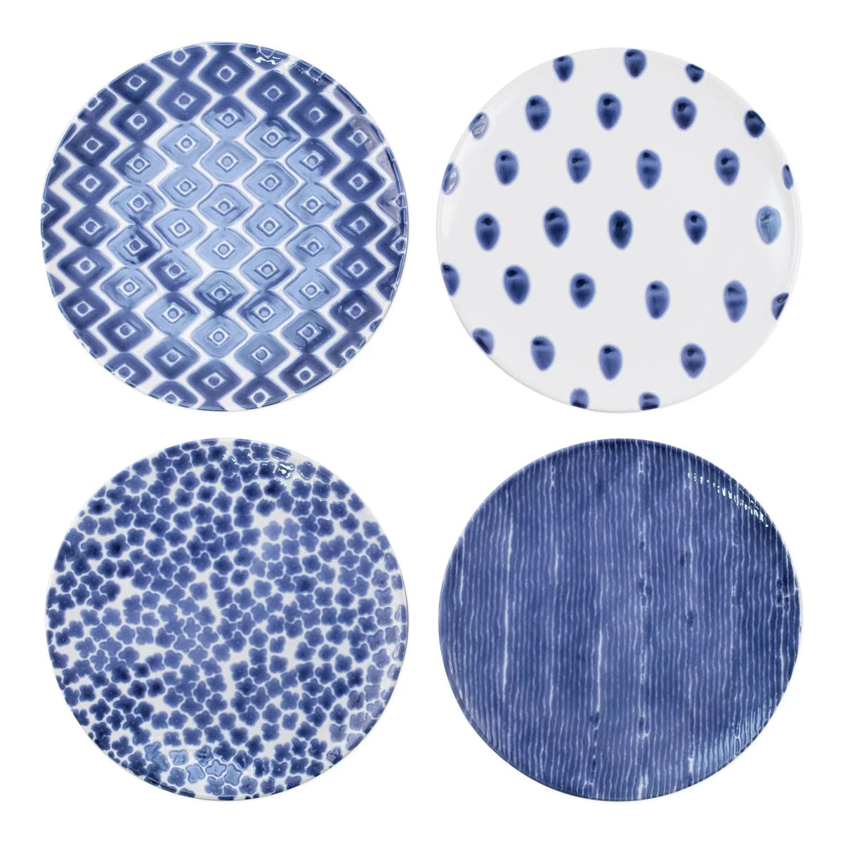 Santorini Assorted Dinner Plates S/4