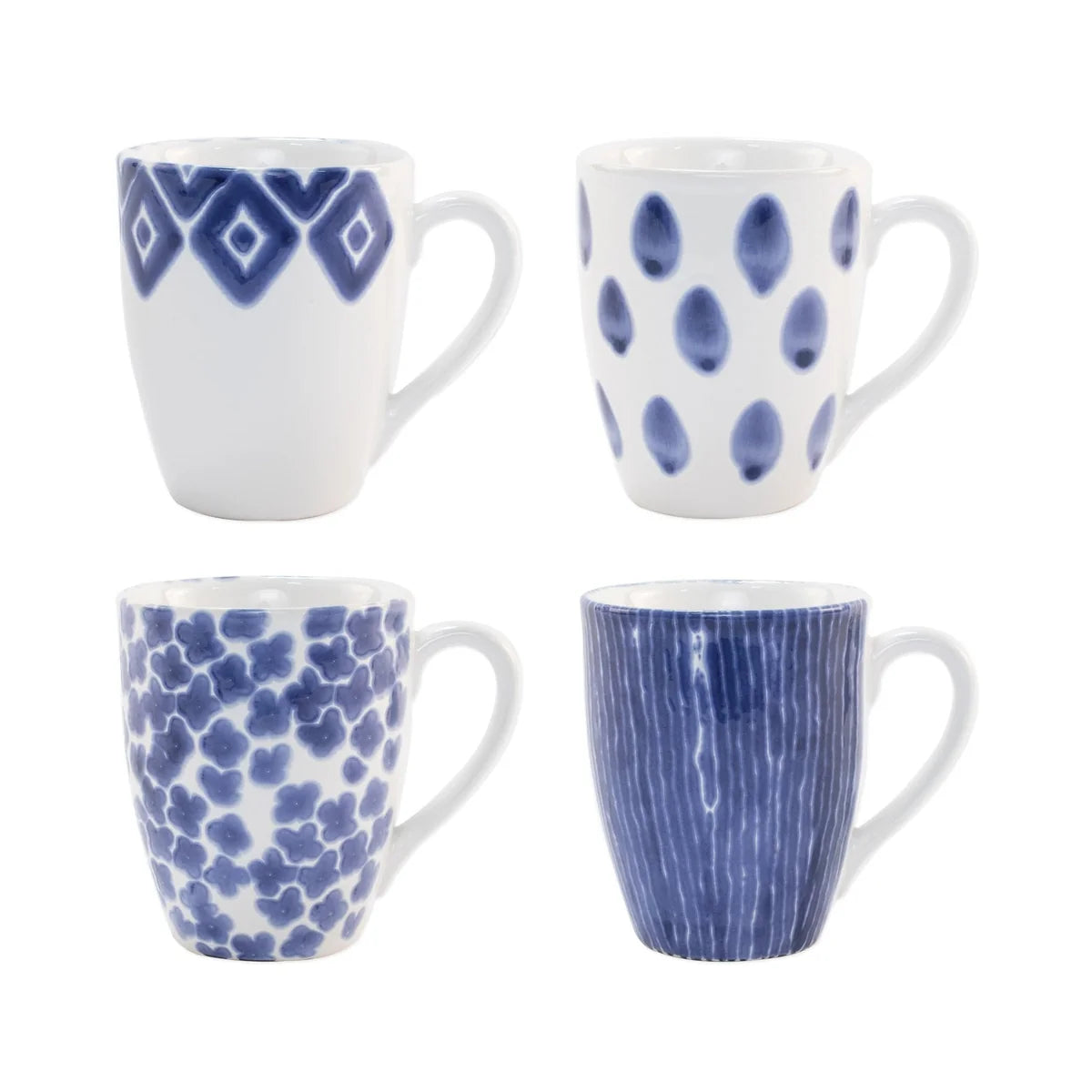 Santorini Assorted Mugs S/4