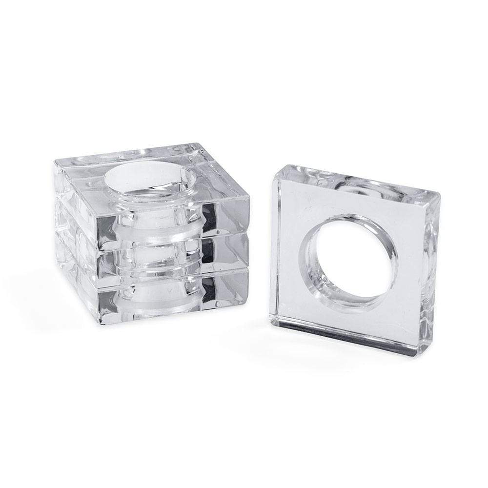 Acrylic Napkin Rings Qty 4