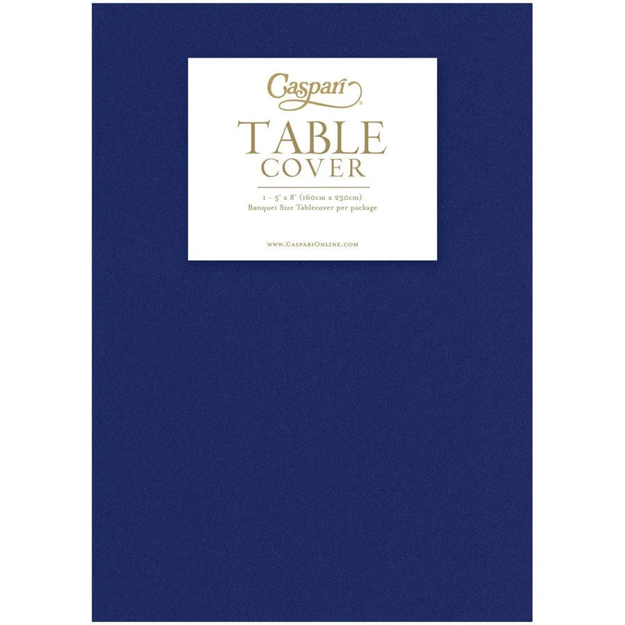 Paper Linen Navy Blue Tablecloth