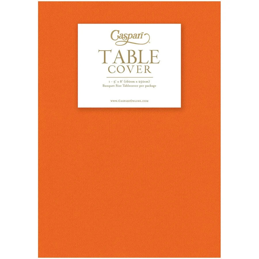 Solid Airlaid Tablecover Tangerine Paper Linen