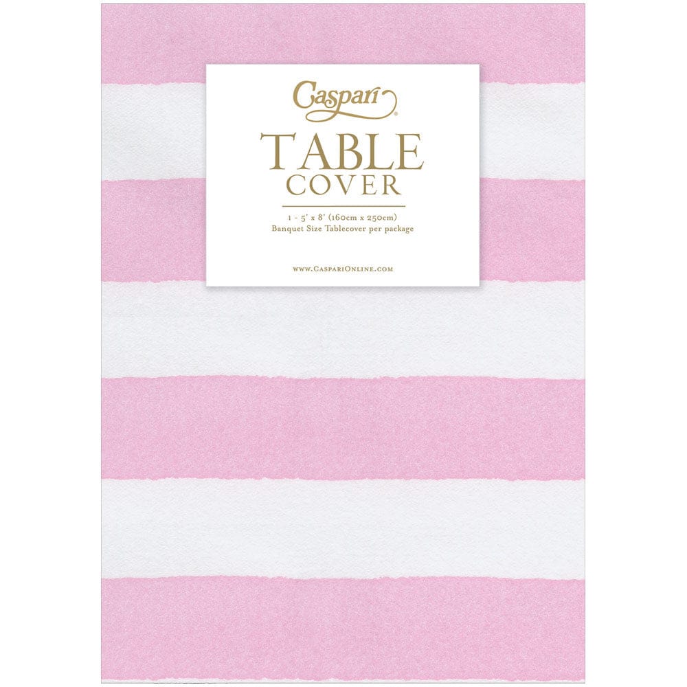 Print Tablecover Cafe Stripe Light Pink