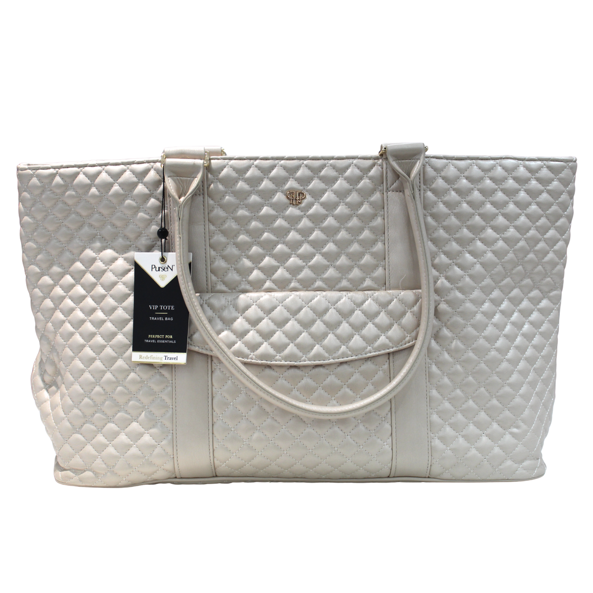 VIP Travel Tote- Pearl Quilted