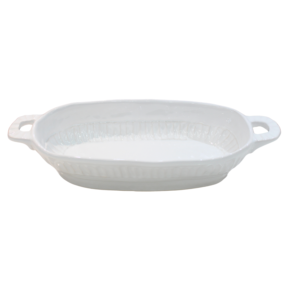Pietra Serena Handled Oval Bowl