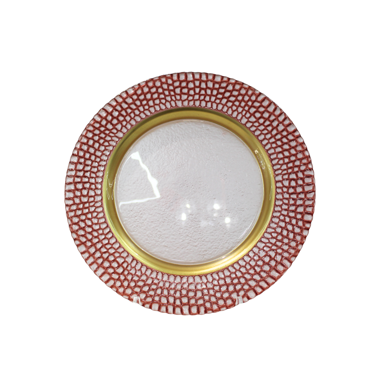 Pelli Glass Pink Charger