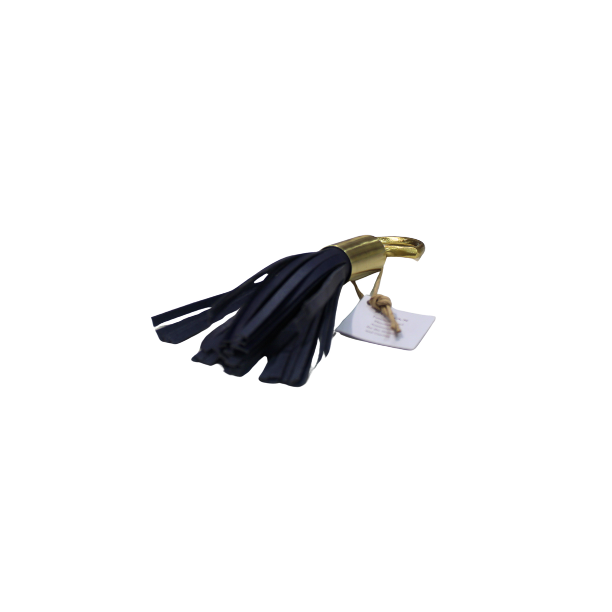 Royal Leather Tassel Bottle Opener Blue