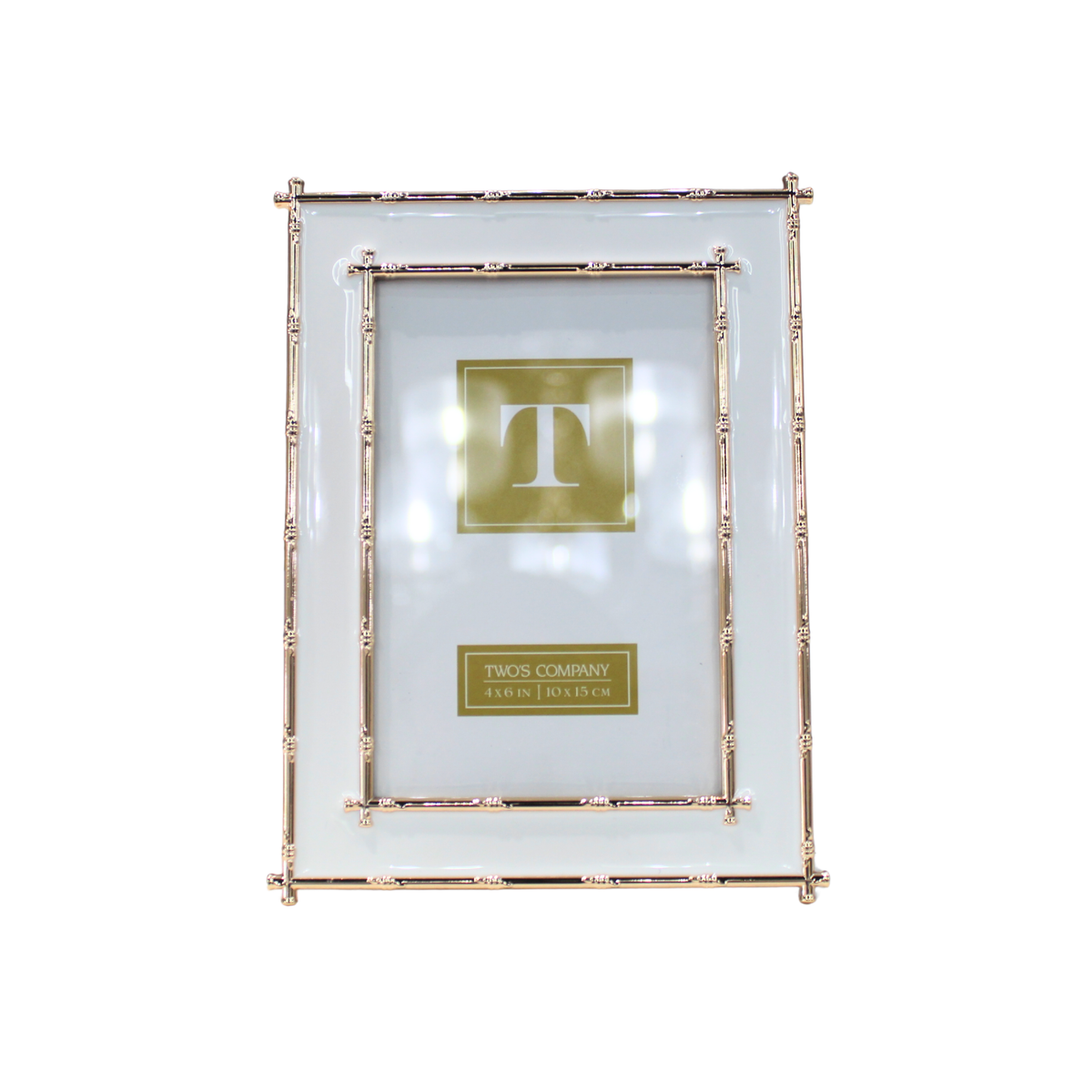 Bamboo Gold Edge Metal Frame 4x6