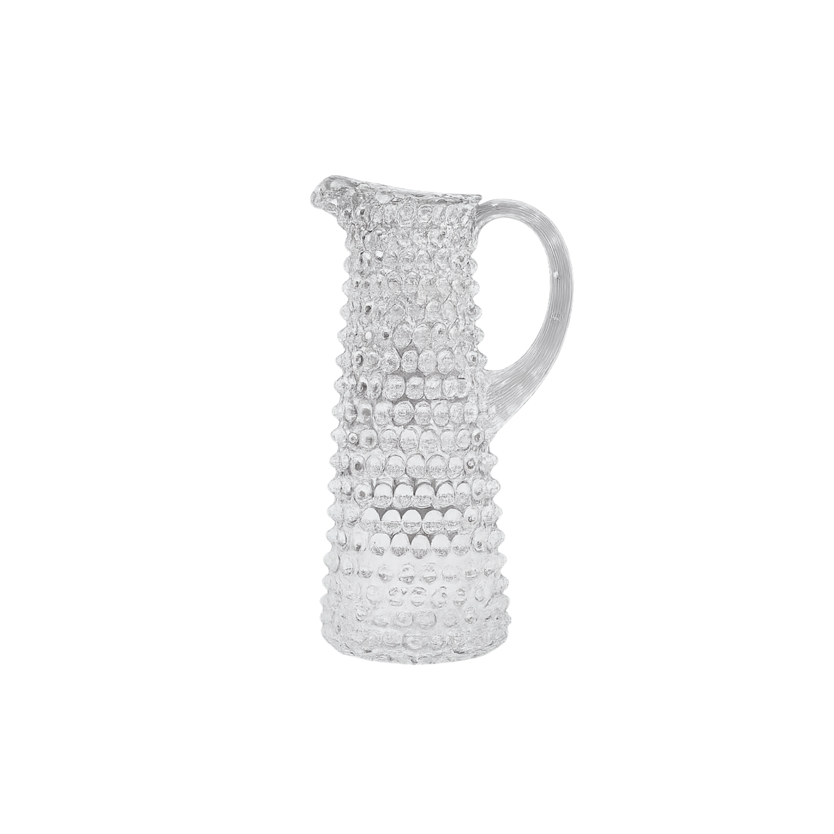 High Clear Hobnail Pitcher
