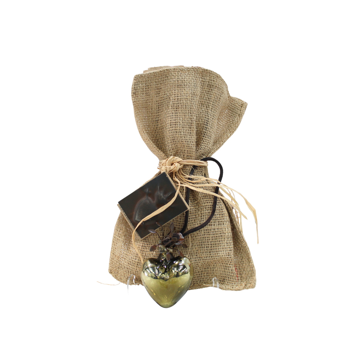 Adelita Heart Blessing Oro w/Handblown Glass Heart
