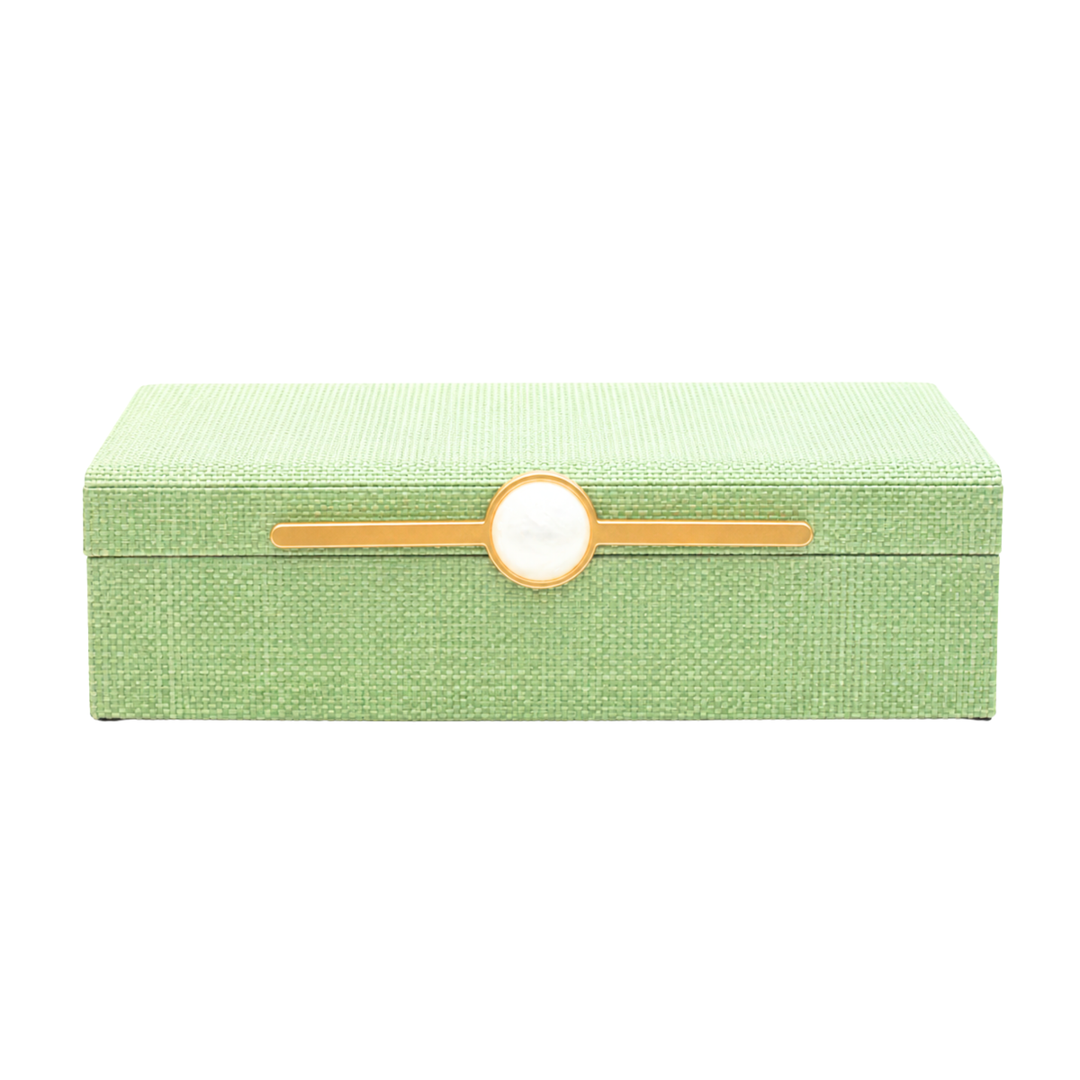 Monaco Green Faux Seagrass Box
