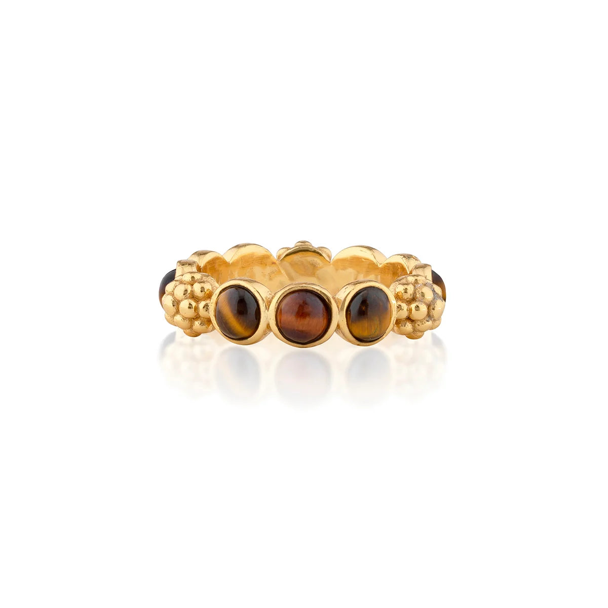 Berry Gem ring Size 6 Tiger's Eye