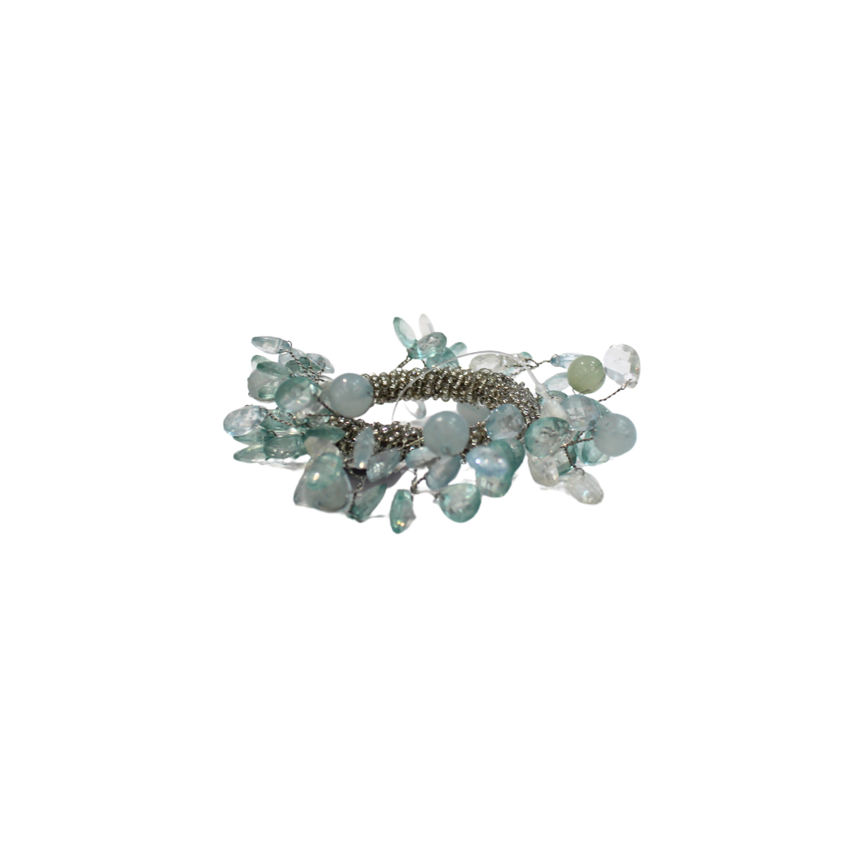 Blue Beads Napkin Ring