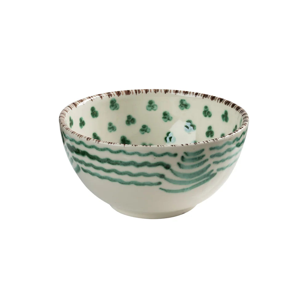 Bowl Soup Green/White Pomegranate