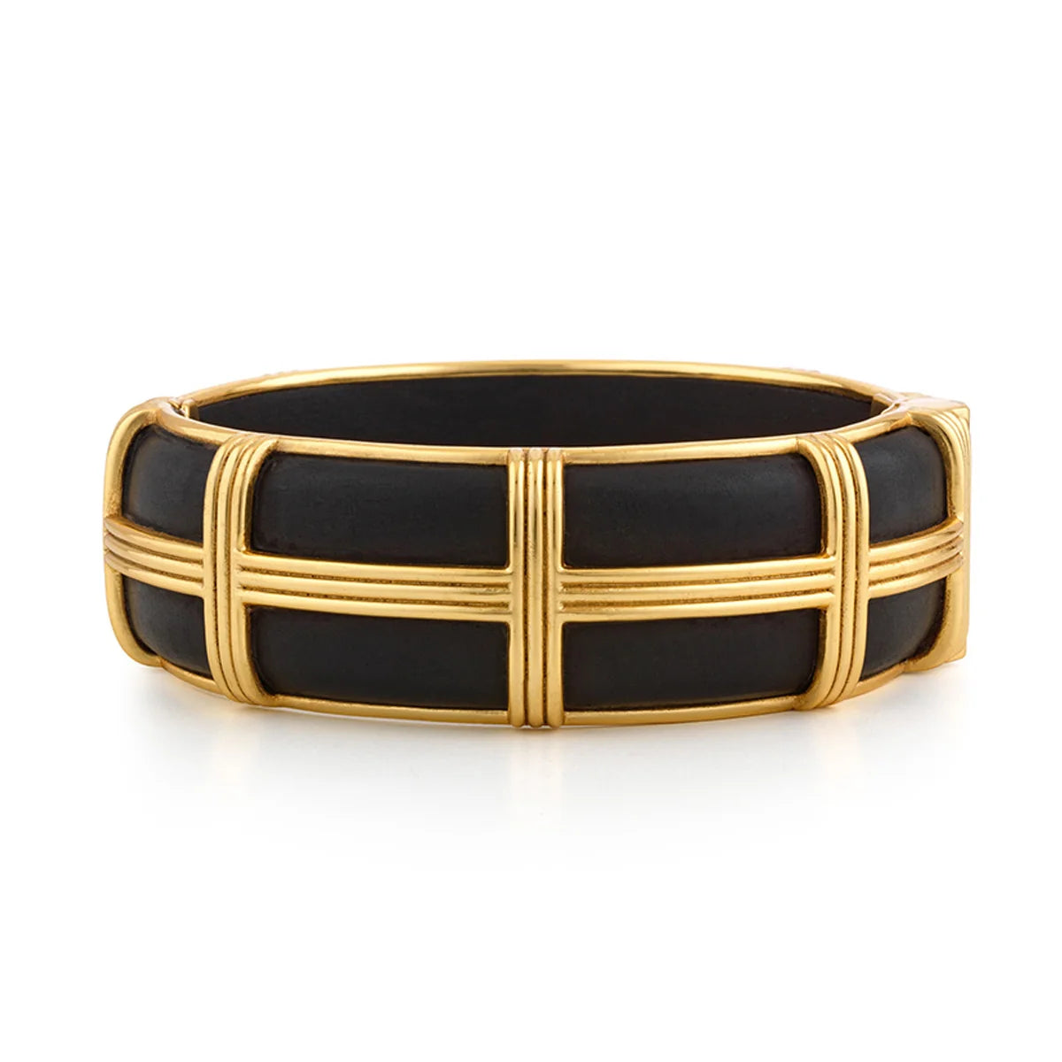 Gaia Petite Hinged Bangle S/M Ebony