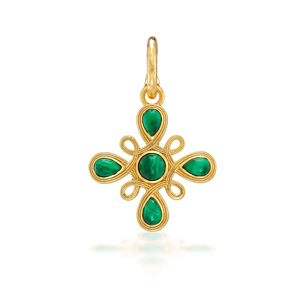 Monique Gem Pendant Malachite
