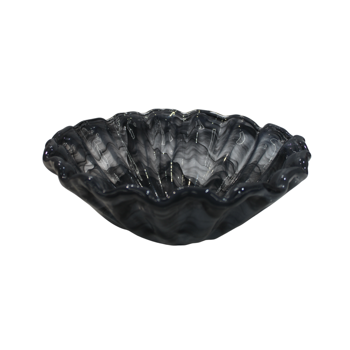Onda Glass Gray Bowl