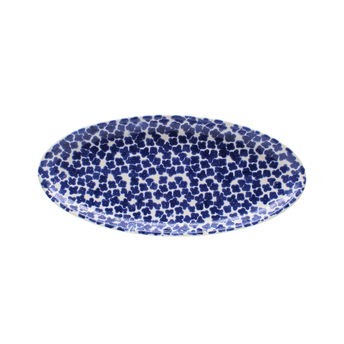 Santorini Flower Narrow Oval Platter