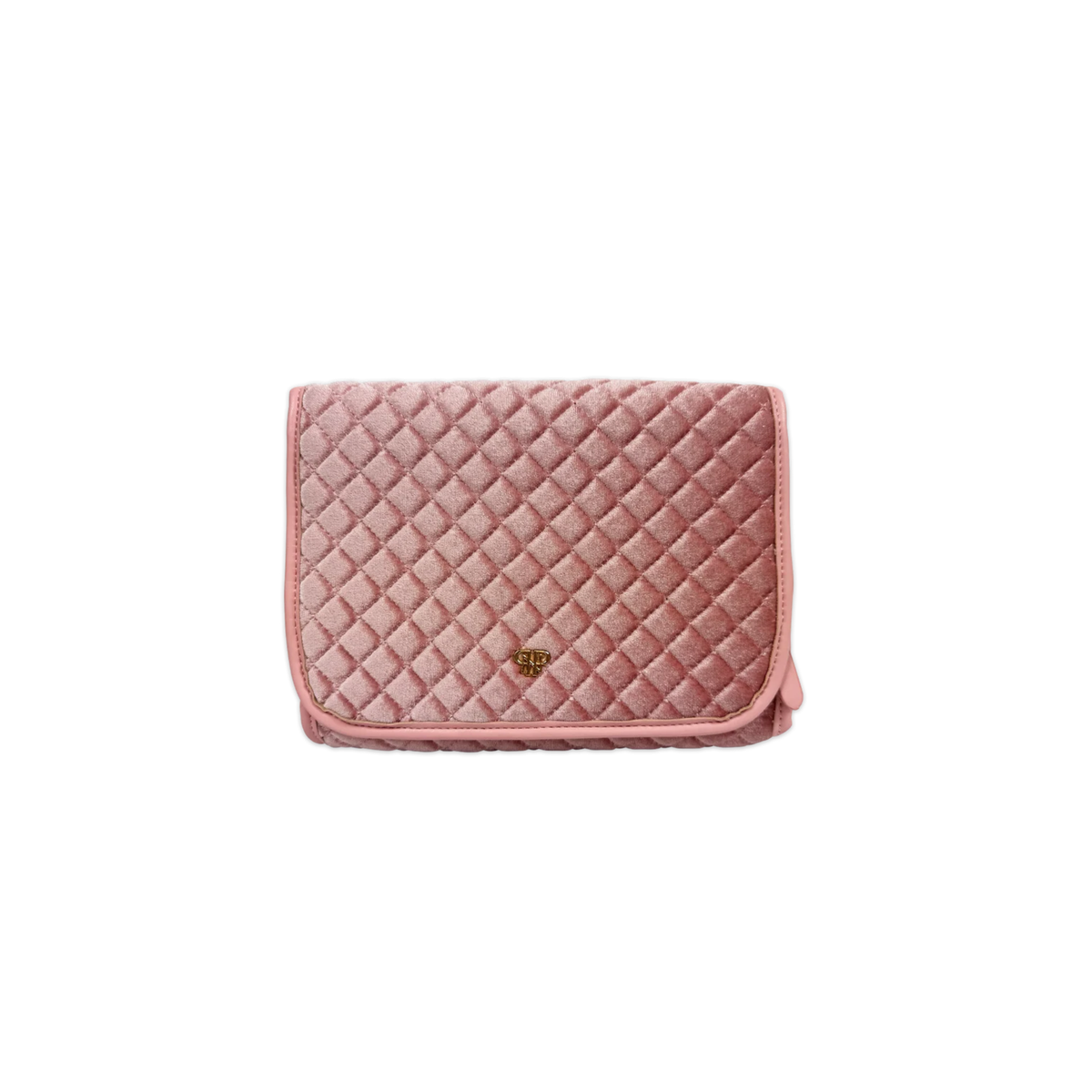Toiletry Case Blush Velvet Quilted